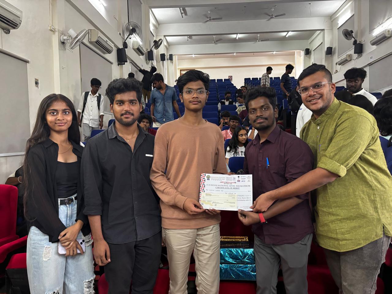 MGIT Hackathon Winning Moement